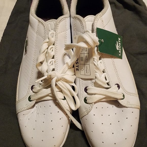 NRW NEVER WORN PAIR OF MEN'S LACOSTE SNEAKERS - Picture 1 of 4